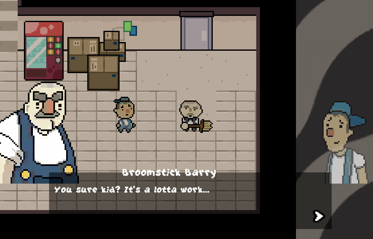 Itch.io — Broomstick Barry logo